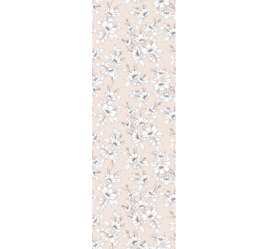 Blumentapete elegante beige komposition - TenStickers