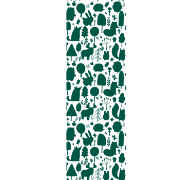 Tapete Natur wald fauna silhouetten - TenStickers