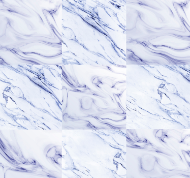 Blau-Weiße eleganz Mamor Tapete Wohnzimmer - TenStickers
