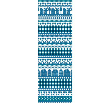 Wandtapete Städte und Länder Delfter Blau - TenStickers