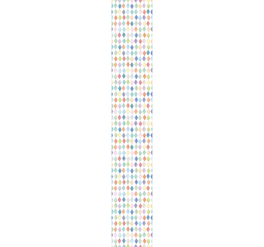 Vliestapete Kunst bunte Harlekin Diamanten - TenStickers
