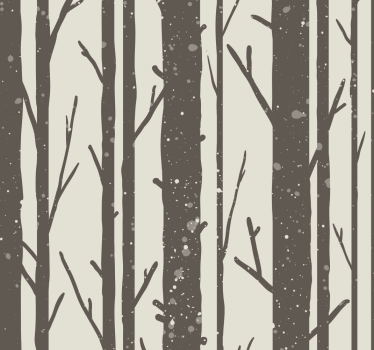 Winterbäume Tapete Kopfteil - TenStickers