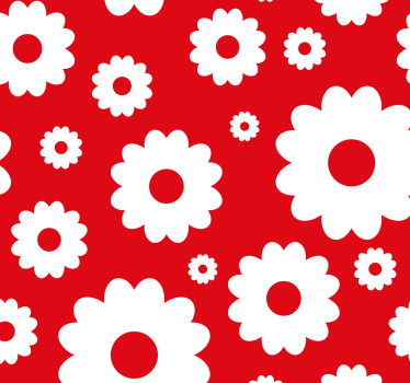 Blumentapete blumenmotiv-display - TenStickers
