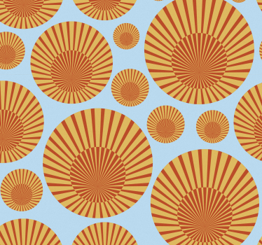 Sonnenschein der 70er Jahre Tapete Wohnzimmer - TenStickers