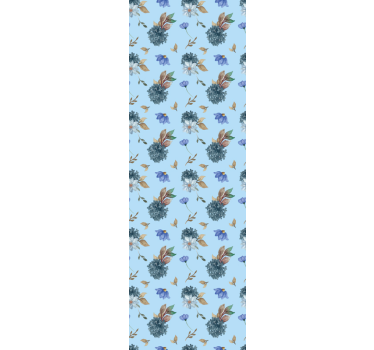 Blumentapete blumenmuster - TenStickers