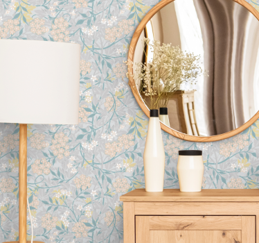 Blumentapete blumen hortensie eleganz - TenStickers
