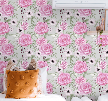 Blumentapete blumenblüte eleganz - TenStickers