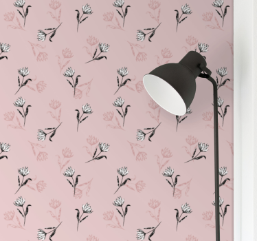 Blumentapete zeitlose florale eleganz - TenStickers