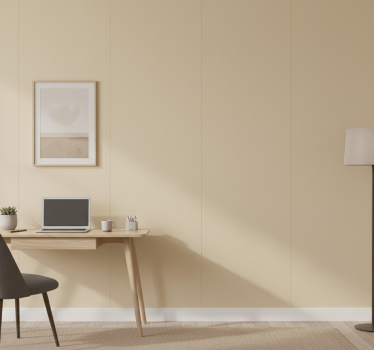 Büro tapete in schlichtem beige - TenStickers