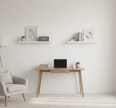 Büro tapete weiß transparent - TenStickers