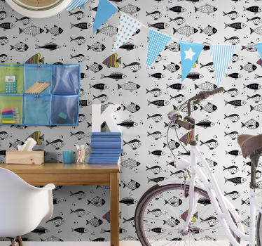 Fisch Tapete Gegenstrom - TenStickers