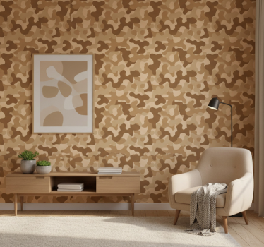 Ornament tapete im abstrakten camouflage-muster - TenStickers