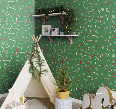 Schlafzimmer Tapete Süßigkeiten weihnachten - TenStickers