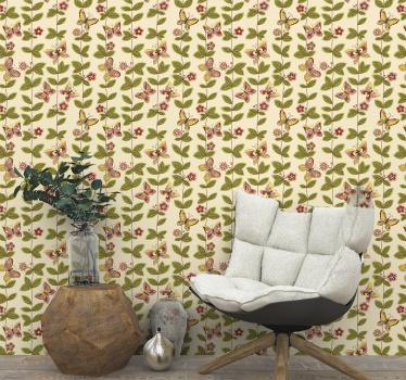 Schmetterlinge Natur Tapete - TenStickers