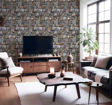 Steintapete grobe Texturen - TenStickers