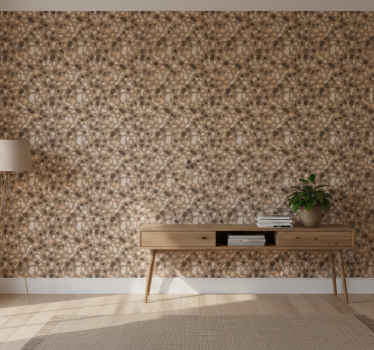 Steintapete in abstraktem kieselstein-design - TenStickers