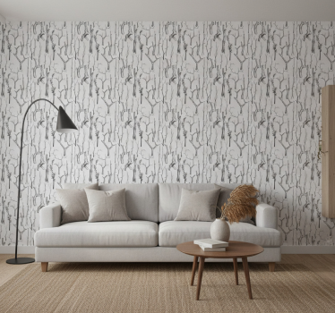 Tapete baum mit grauen stämmen - TenStickers