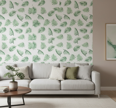 Tapete baum mit grünen palmenblättern - TenStickers