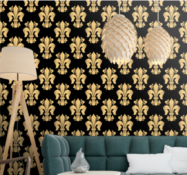Tapete Barock elegante lilie - TenStickers