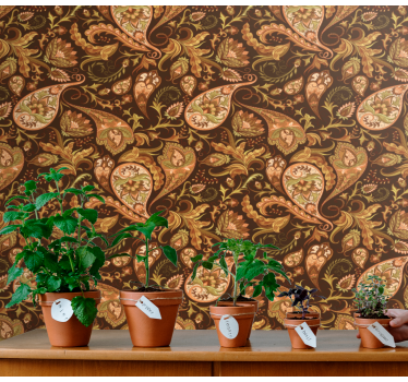Tapete Florale Ornamente kunstvolle botanische motive - TenStickers