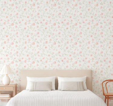 Tapete hochzeit botanische pinke blume - TenStickers