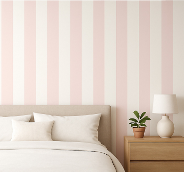 Tapete hochzeit zarte blush streifen - TenStickers