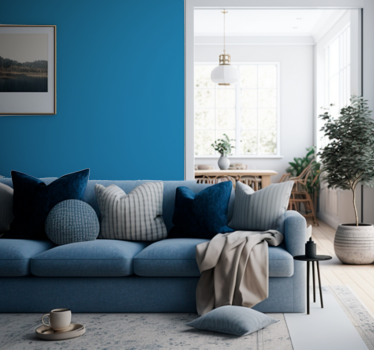 Blaue Wandverkleidung für Zuhause - TenStickers