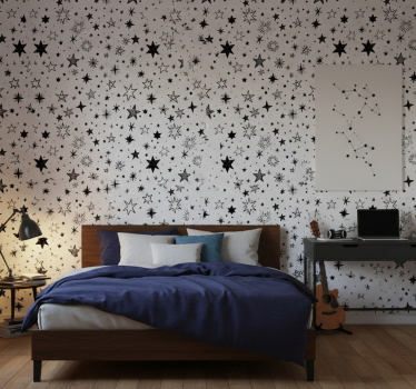 Tapete jugendzimmer mit sternenhimmel muster - TenStickers
