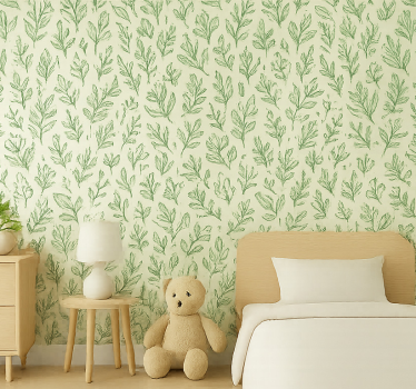 Tapete kinderzimmer botanisches grün - TenStickers