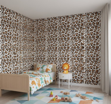 Tapete kinderzimmer im leopardenflecken-motiv - TenStickers