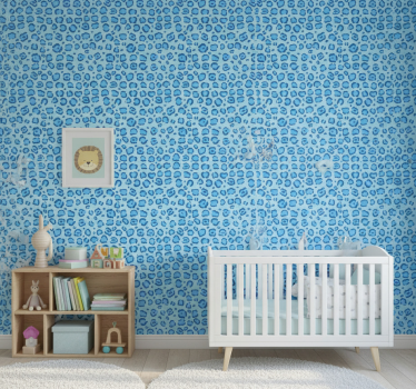 Tapete kinderzimmer mit blauen punkten - TenStickers