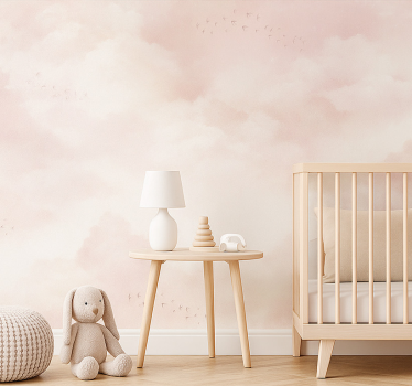 Tapete kinderzimmer rosa wolken - TenStickers