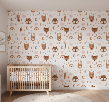 Tapete kinderzimmer waldtiere - TenStickers