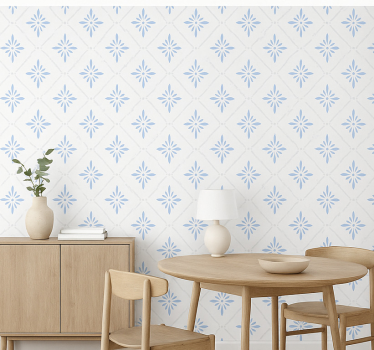 Tapete Küche blaue rautenfliesen - TenStickers