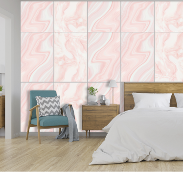 tapete mamor marmorierte Rosa Eleganz - TenStickers