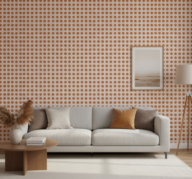Tapete modern mit braunen punkten - TenStickers