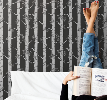 Tapete Baum eleganter birkenwald - TenStickers