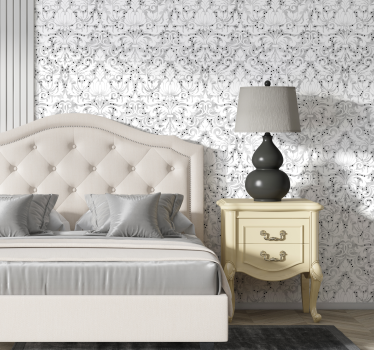 tapete mit pflanzen blumig gemusterte Eleganz - TenStickers