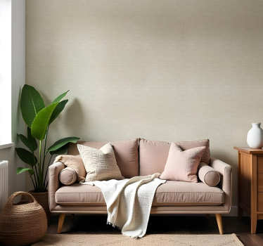 Tapete Textur dünnes jute-beige-motiv - TenStickers