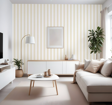 Tapete vertikale Streifen Beige - TenStickers