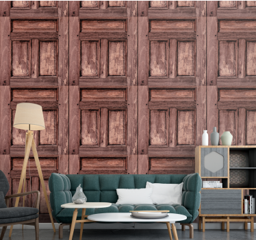 Tapete Ziegel holzplatte textur - TenStickers