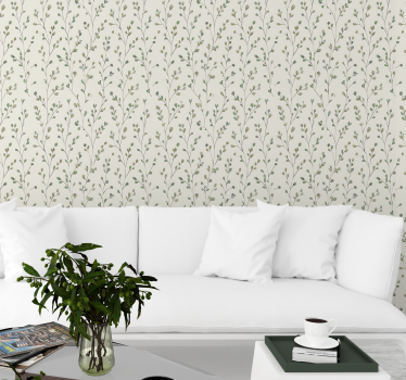 Wohnzimmer tapete kleine blumenmuster - TenStickers