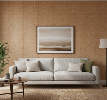 Wohnzimmer tapete mit natürlicher textur - TenStickers