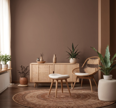 Wohnzimmer Tapete mocha mousse - TenStickers